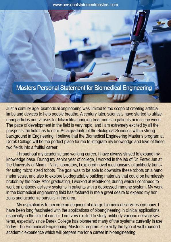 Personal Statement - Mechanical Engineering 6